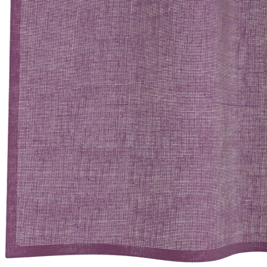 Rideaux en voile avec boucles 2 pcs violet 140x225 cm - 6
