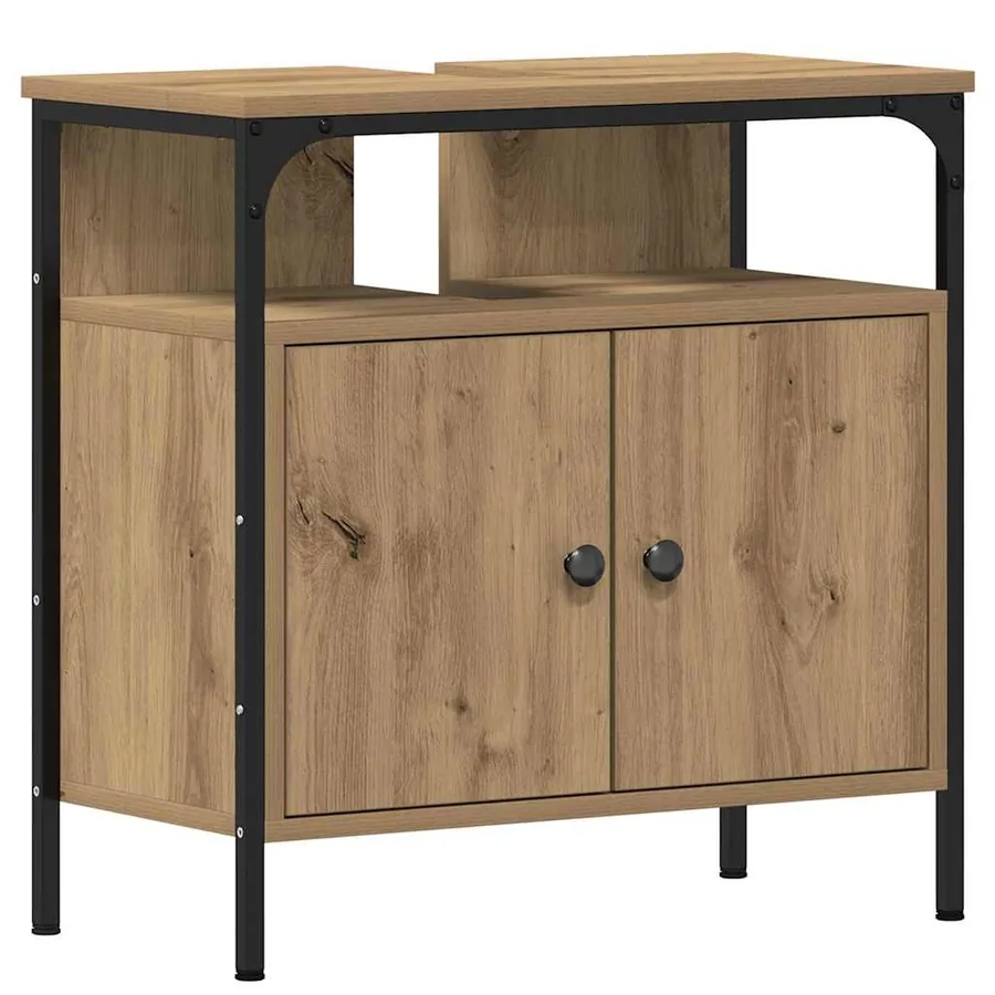Meubles de salle de bain 3 pc Marron 80 x 30 x 60 cm - 6