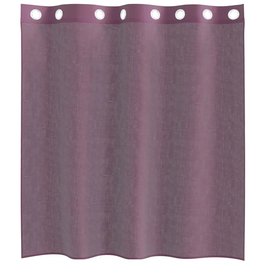 Rideaux en voile avec œillets 2 pcs violet 140x140 cm - 4