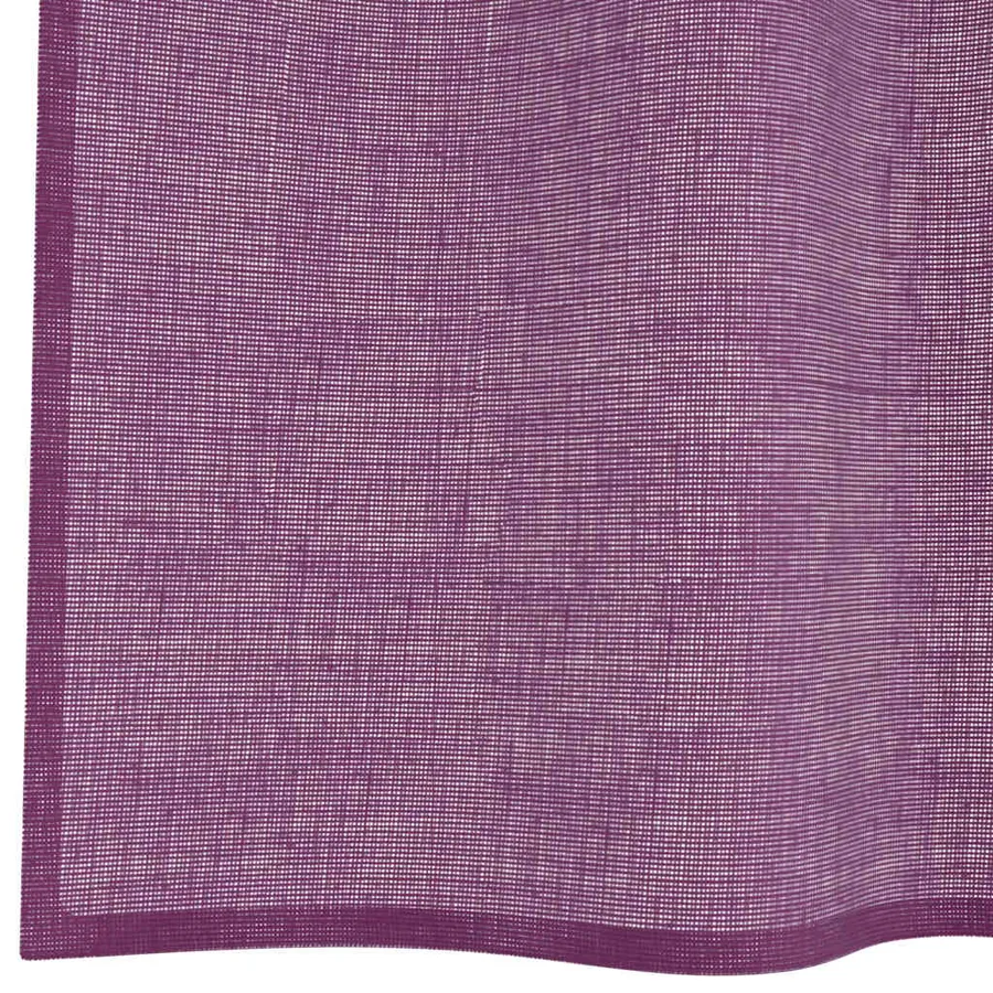 Rideaux en voile avec œillets 2 pcs violet 140x140 cm - 6