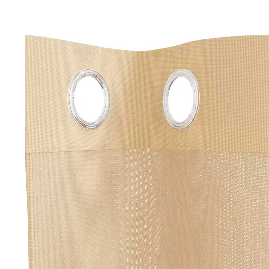 Rideaux en voile avec œillets 2 pcs sable - 5