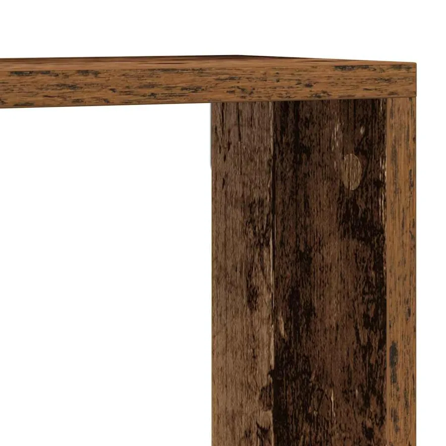 Étagères Murales avec étagère 2 pcs Bois ancien 80 x 15 x 26 cm - 10