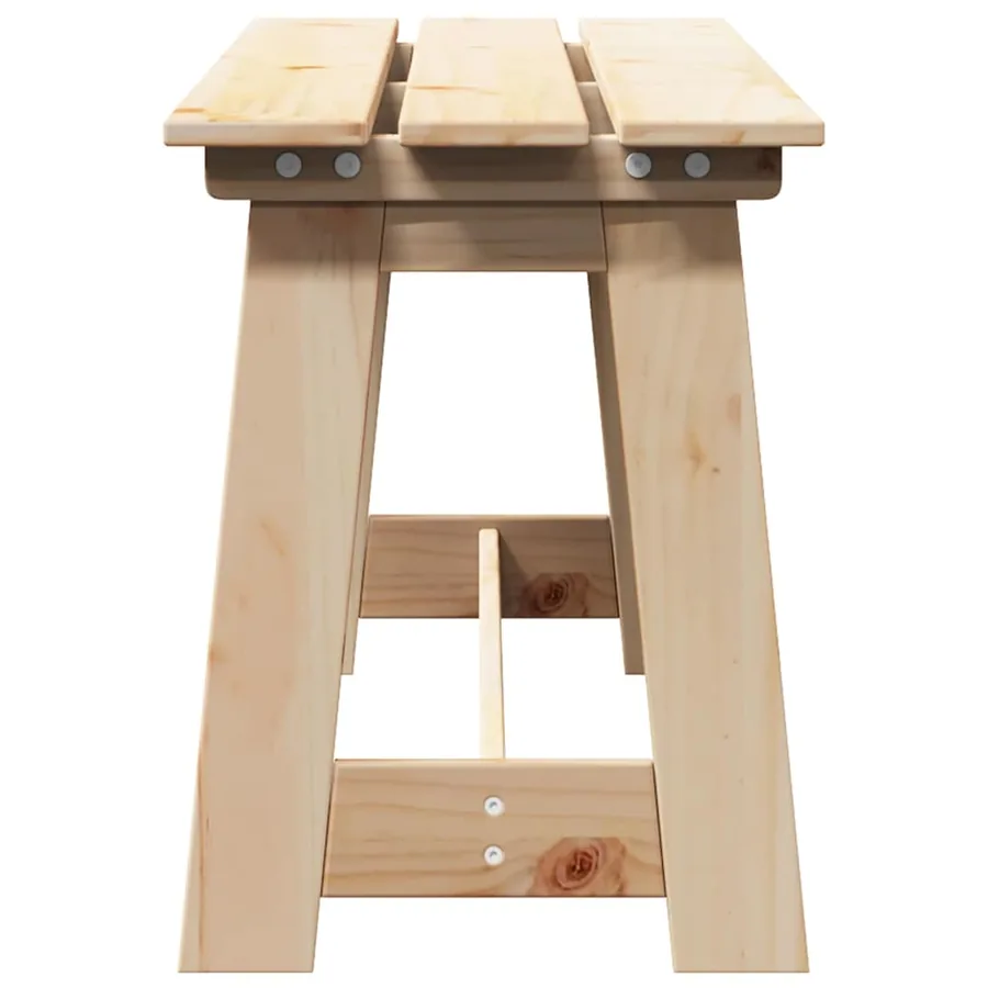 Banc extérieur Naturel 119 x 37 x 47 cm Bois de pin massif - 5