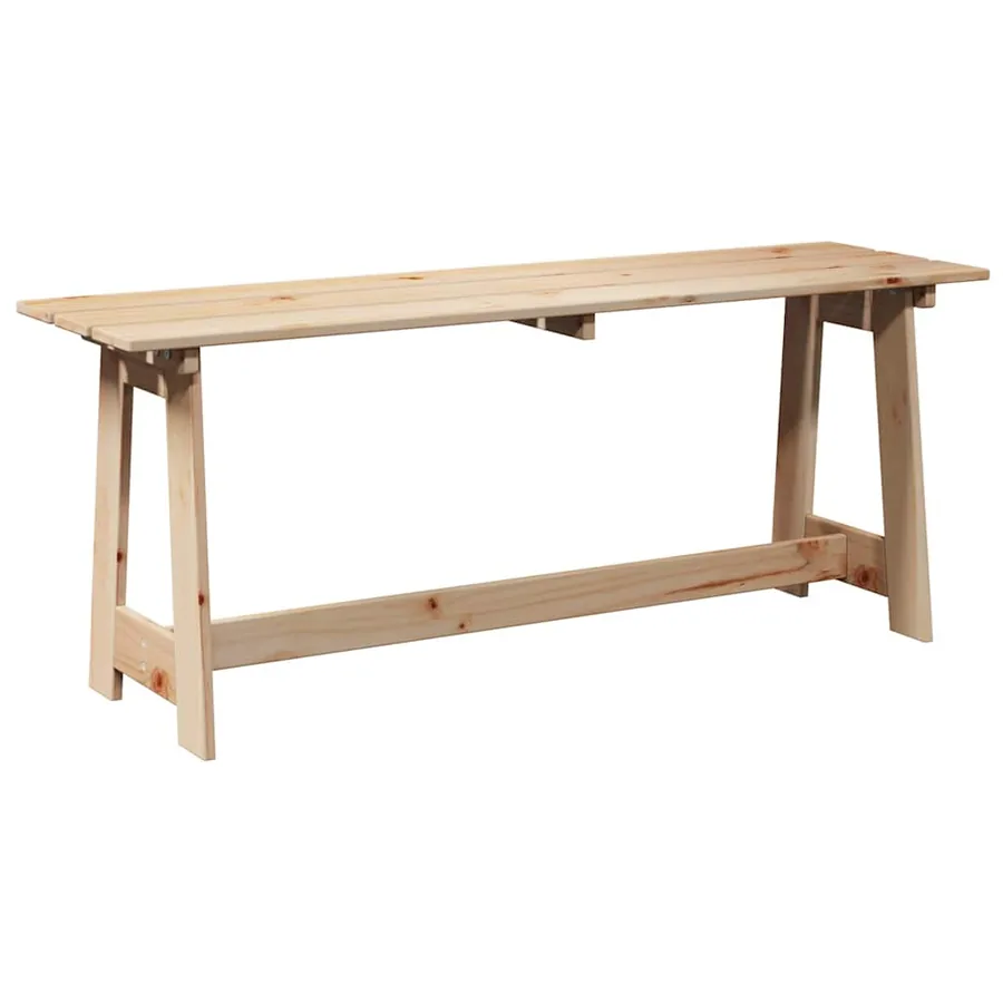 Banc extérieur Naturel 119 x 37 x 47 cm Bois de pin massif - 6