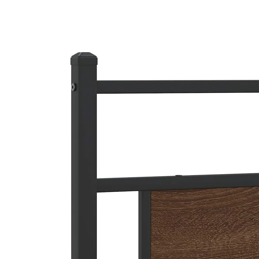 Cadre de lit sans matelas chêne marron 200x200 cm - 9