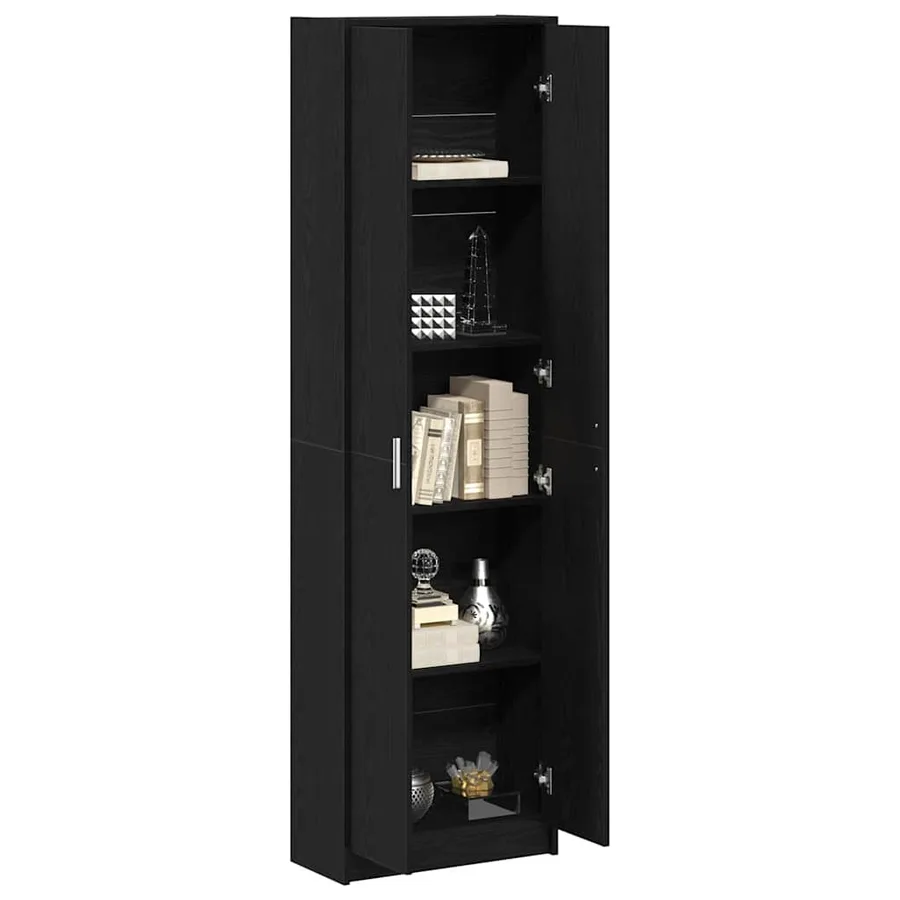Armoire Chêne noir 55 x 25 x 189 cm Bois d'ingénierie - 3