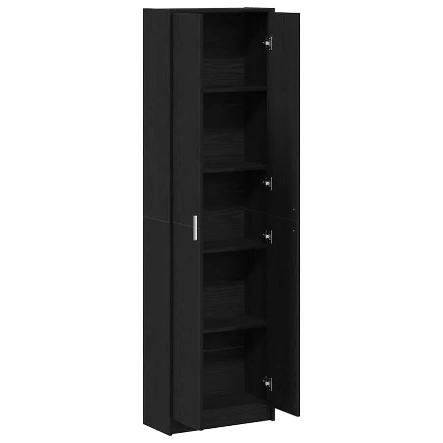 Armoire Chêne noir 55 x 25 x 189 cm Bois d'ingénierie - 5