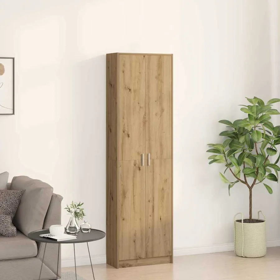 Armoire Chêne artisanal 55 x 25 x 189 cm Bois d'ingénierie - 4