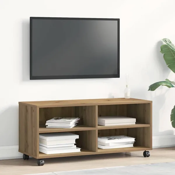 Meuble TV 90 x 35 x 40,5 cm Marron Bois d'ingénierie