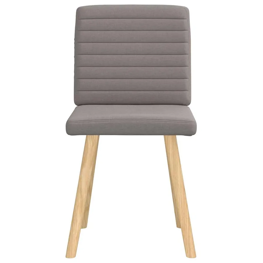 Chaises à manger lot de 2 taupe tissu - 4