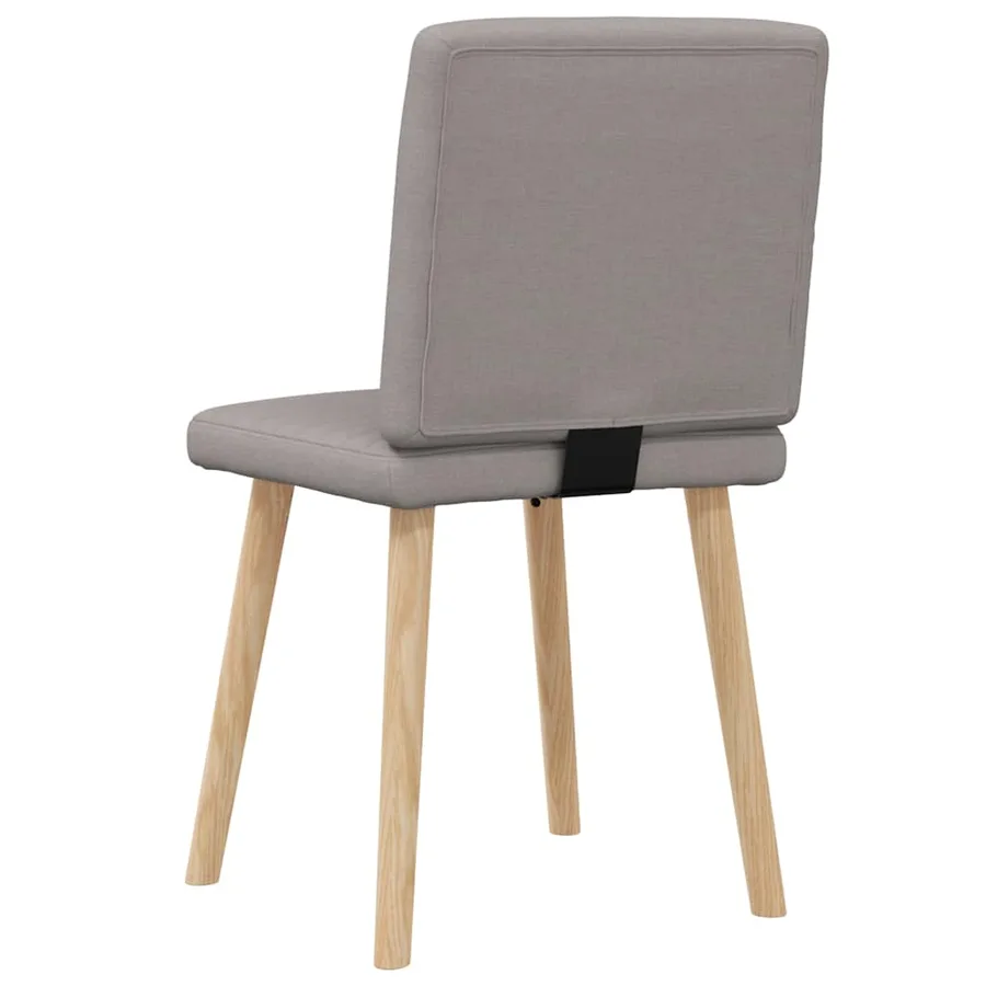 Chaises à manger lot de 2 taupe tissu - 6