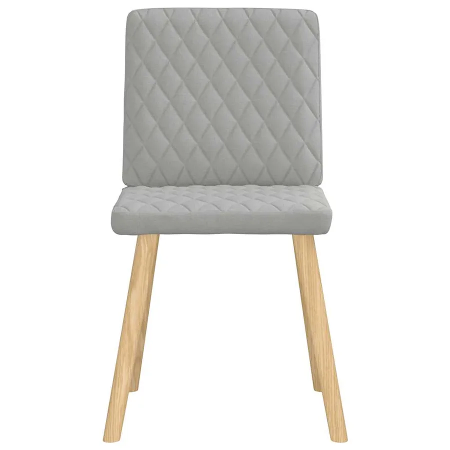Chaises à manger lot de 4 gris nuage tissu - 4