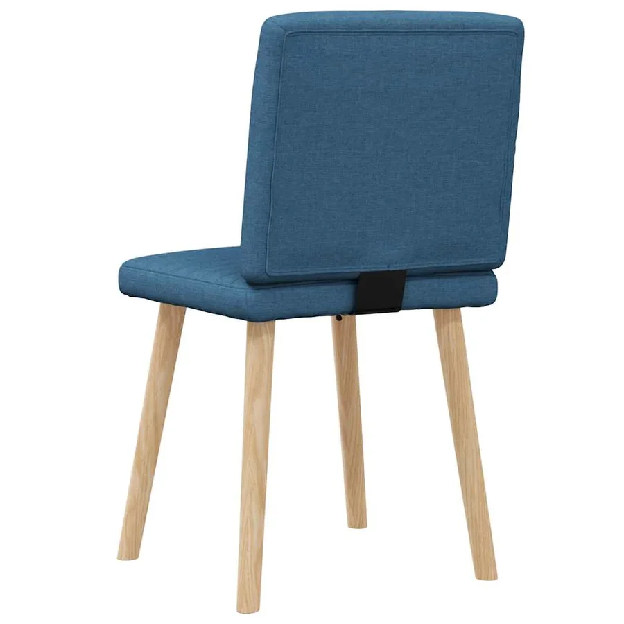 Chaises à manger lot de 2 bleu tissu - 6