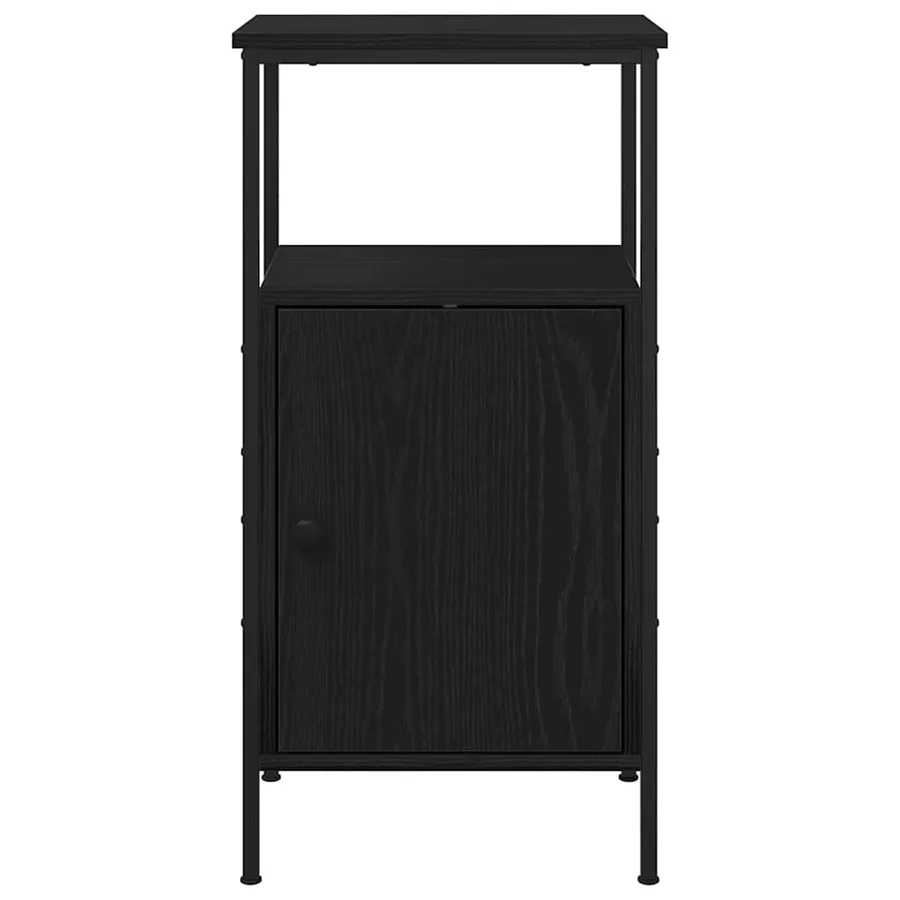 Cabinet de chevet Chêne noir 41 x 31 x 80 cm Bois d'ingénierie - 7