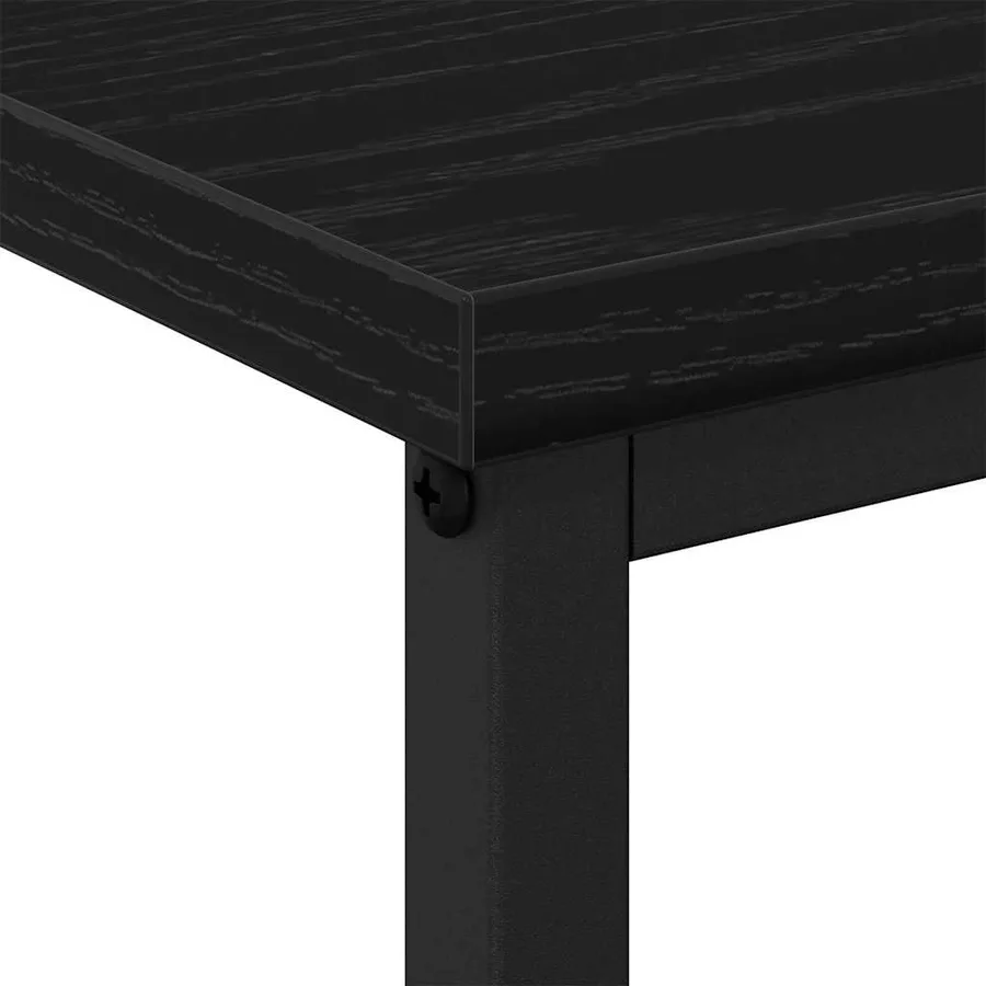 Cabinet de chevet Chêne noir 41 x 31 x 80 cm Bois d'ingénierie - 9
