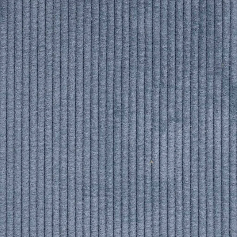 Canapé causeuse bleu 109 cm tissu velours côtelé - 7