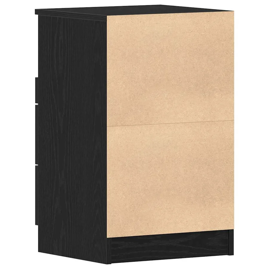 Cabinet de chevet avec tiroir 2 pcs Chêne noir 40 x 35 x 65 cm - 6