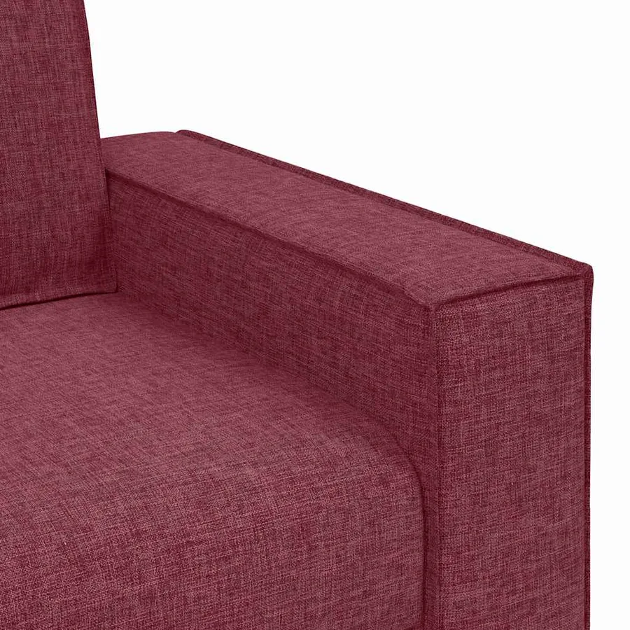 Canapé 2 places Rouge vin 180x78x84 cm Tissu - 7
