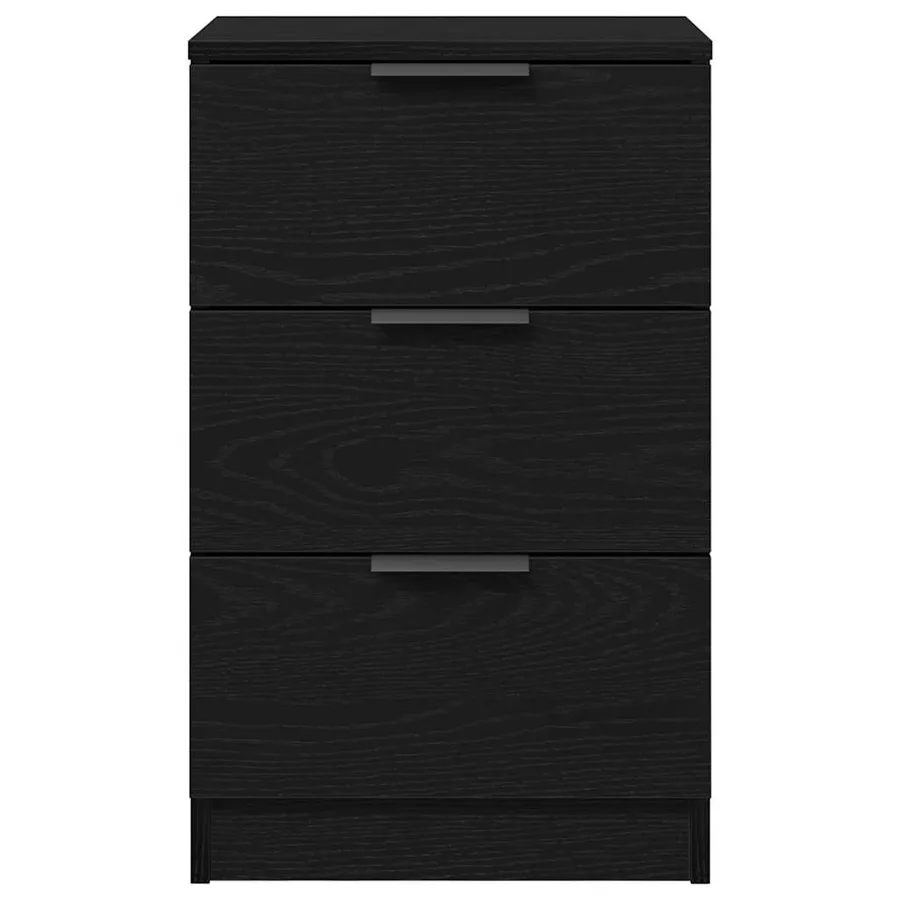 Cabinet de chevet avec tiroir 2 pcs Chêne noir 40 x 65 x 65 cm - 7