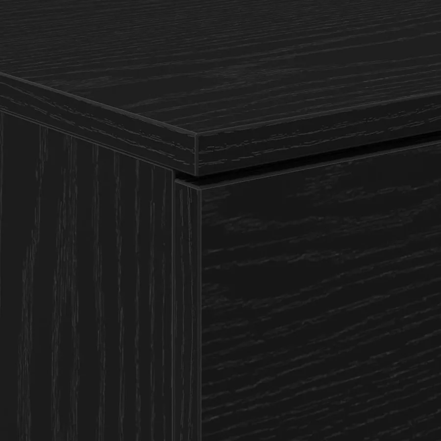 Cabinet de chevet avec tiroir 2 pcs Chêne noir 40 x 65 x 65 cm - 8