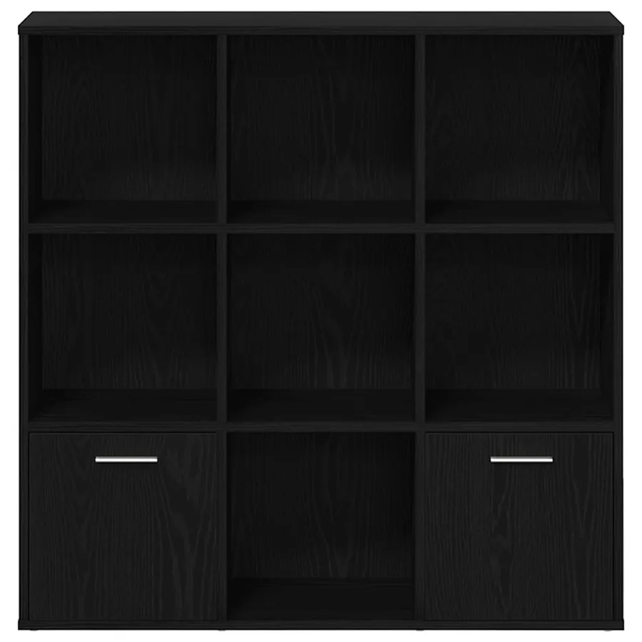 Bibliothèque en chêne noir 98 x 29 x 97,5 cm bois d'ingénierie - 6