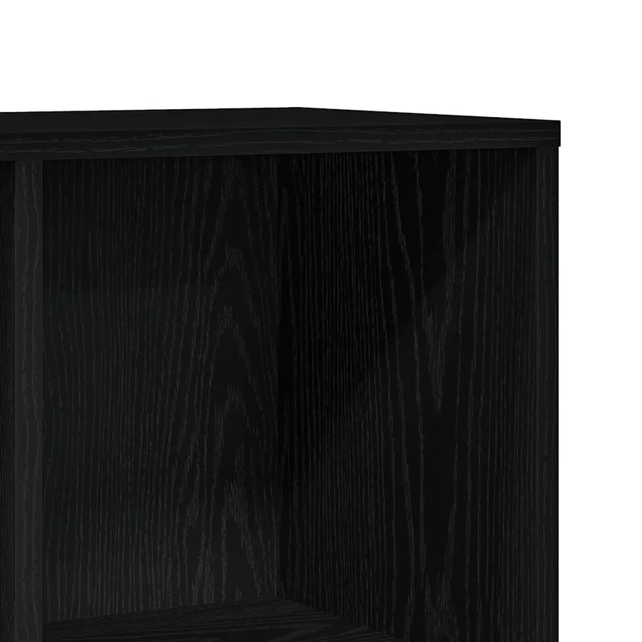 Bibliothèque en chêne noir 98 x 29 x 97,5 cm bois d'ingénierie - 9