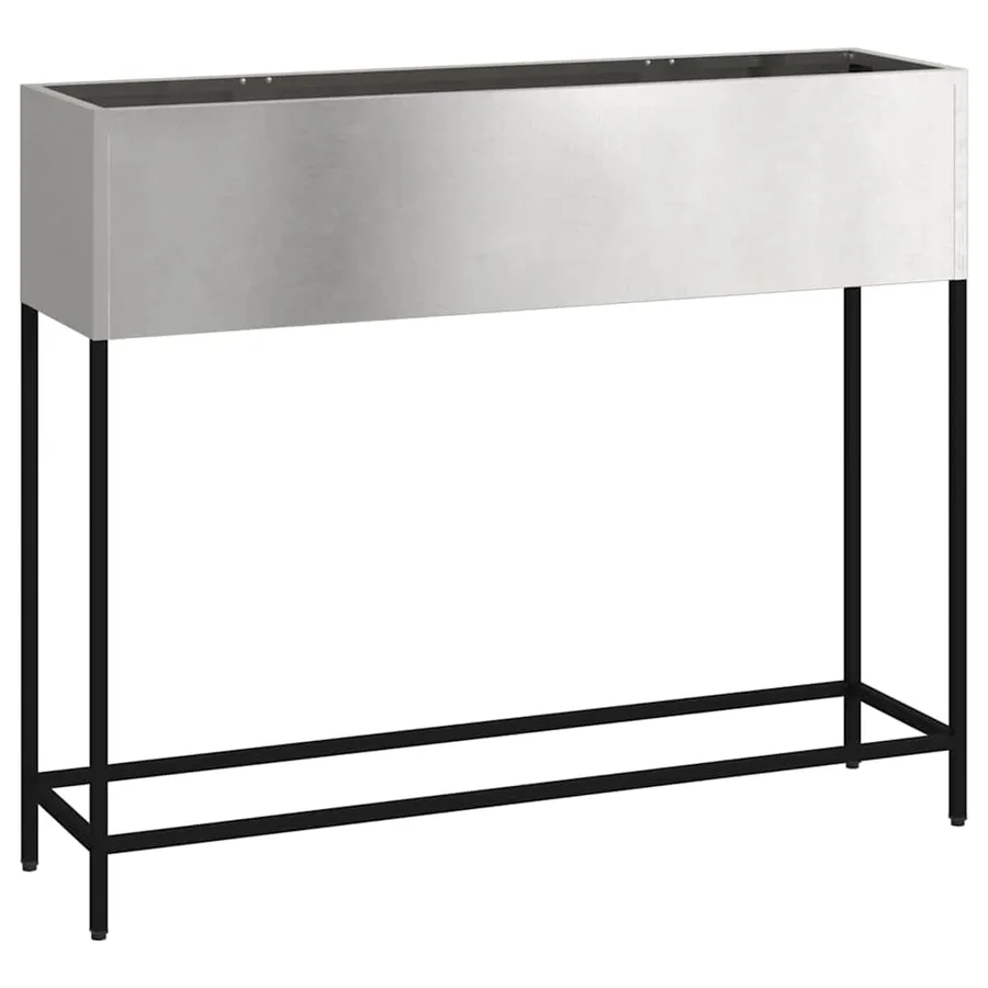 Bac de jardin surélevé Argent 100 x 26 x 82 cm Acier inoxydable - 2