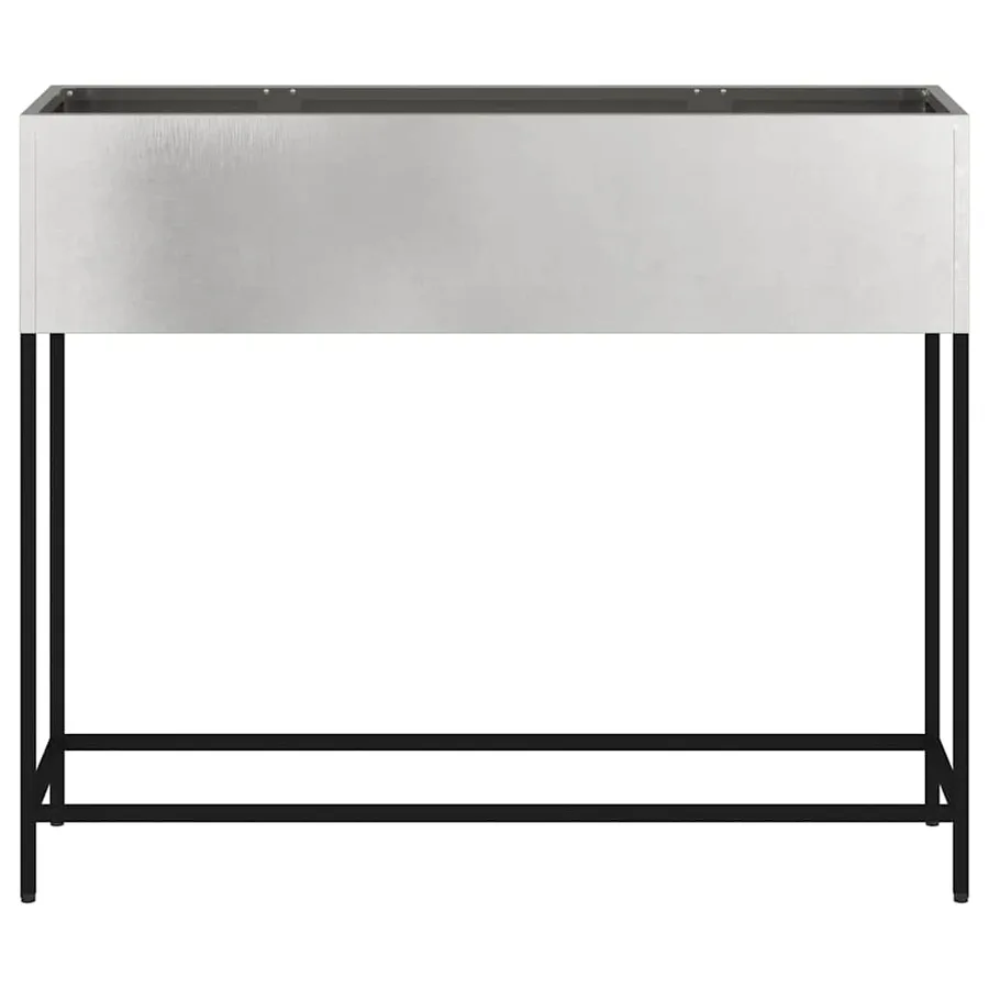 Bac de jardin surélevé Argent 100 x 26 x 82 cm Acier inoxydable - 5