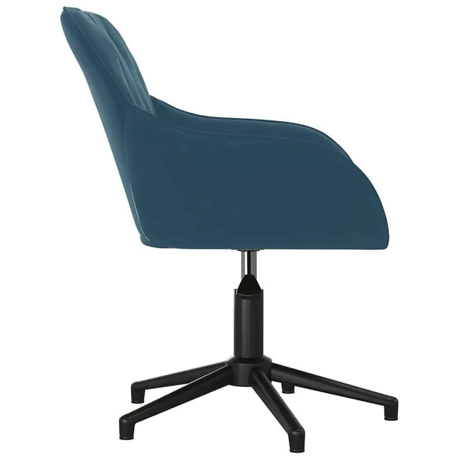 Chaises pivotantes à manger lot de 2 Bleu Velours - 5
