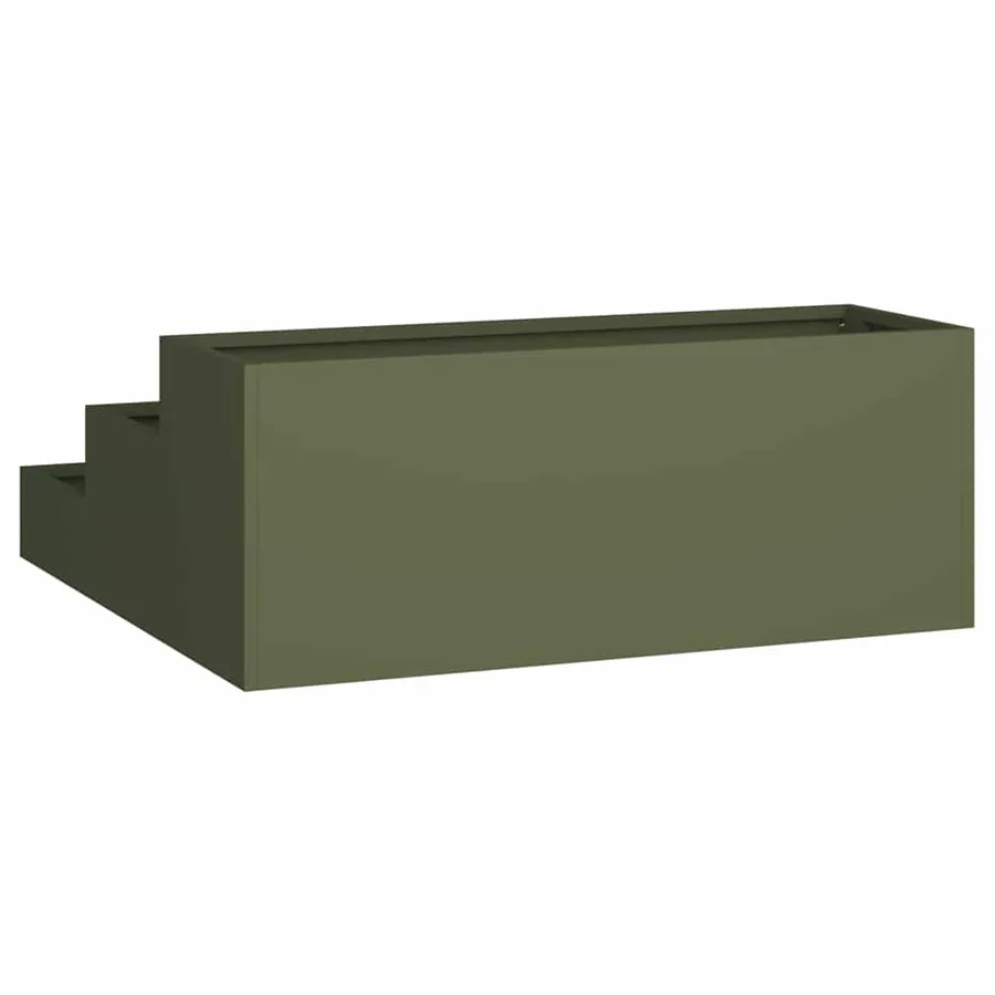 Cache-pot de jardin Vert olive 90 x 90 x 35 cm - 5
