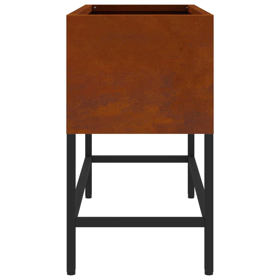 Bac de jardin surélevé Rouillé 60 x 26 x 45 cm Acier patiné - 7