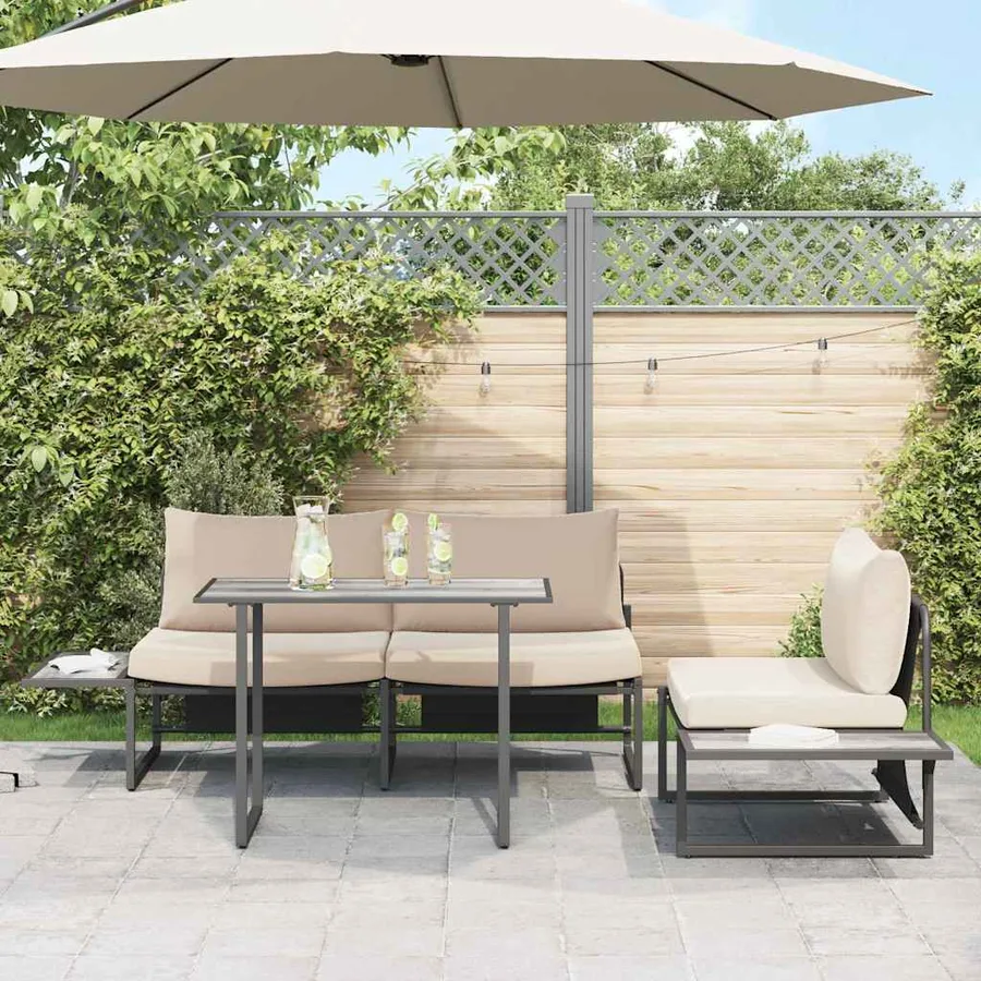 Table de Jardin Gris 100 x 55 x 70 cm bois - 4