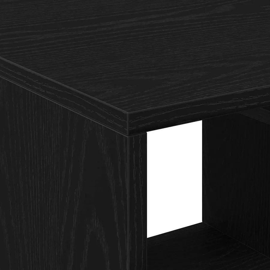 Table basse Chêne noir 90 x 49 x 45 cm Bois d'ingénierie - 8