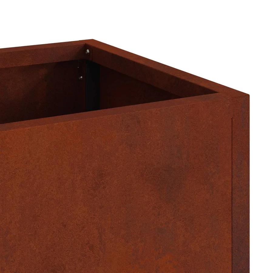 Bac de jardin surélevé Rouillé 100 x 26 x 82 cm Acier patiné - 11
