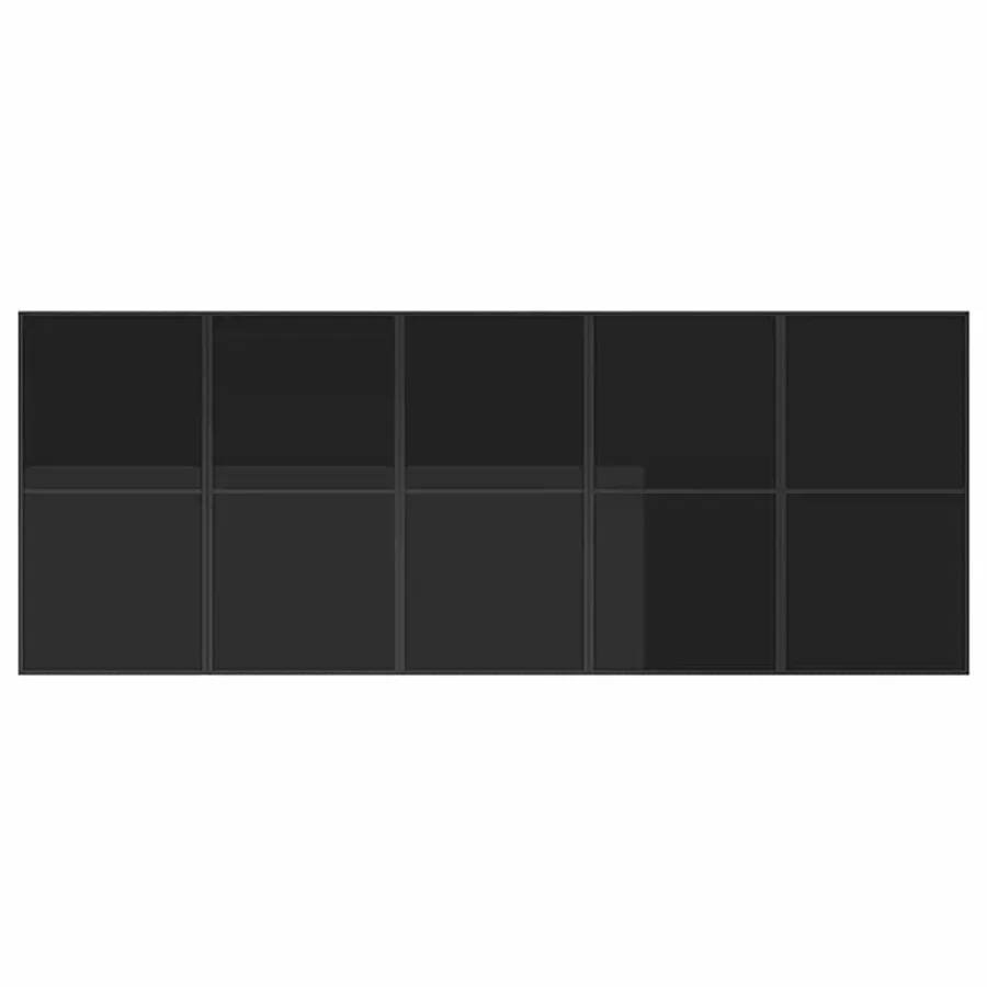 Ensemble de salle à manger pour jardin 15 pcs Noir Acier - 6