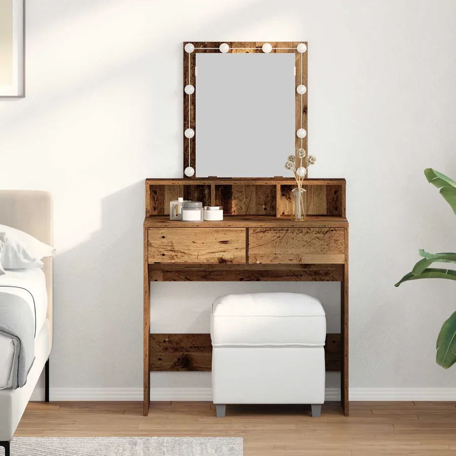 Coiffeuse Bois Ancien 80 x 41 x 144,5 cm Bois d'ingénierie