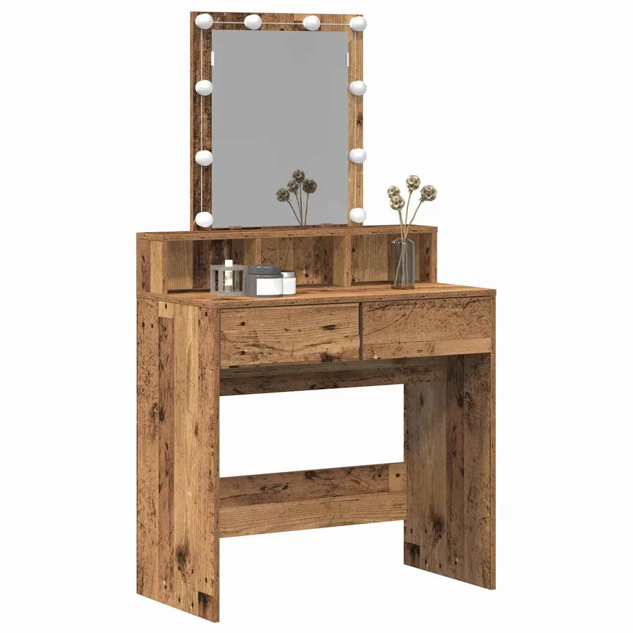 Coiffeuse Bois Ancien 80 x 41 x 144,5 cm Bois d'ingénierie - 3