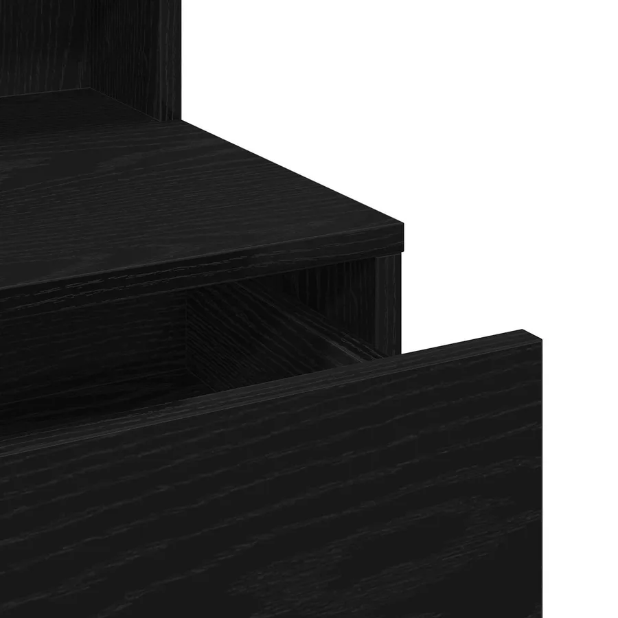 Coiffeuse Chêne noir 80 x 41 x 144,5 cm Bois d'ingénierie - 10