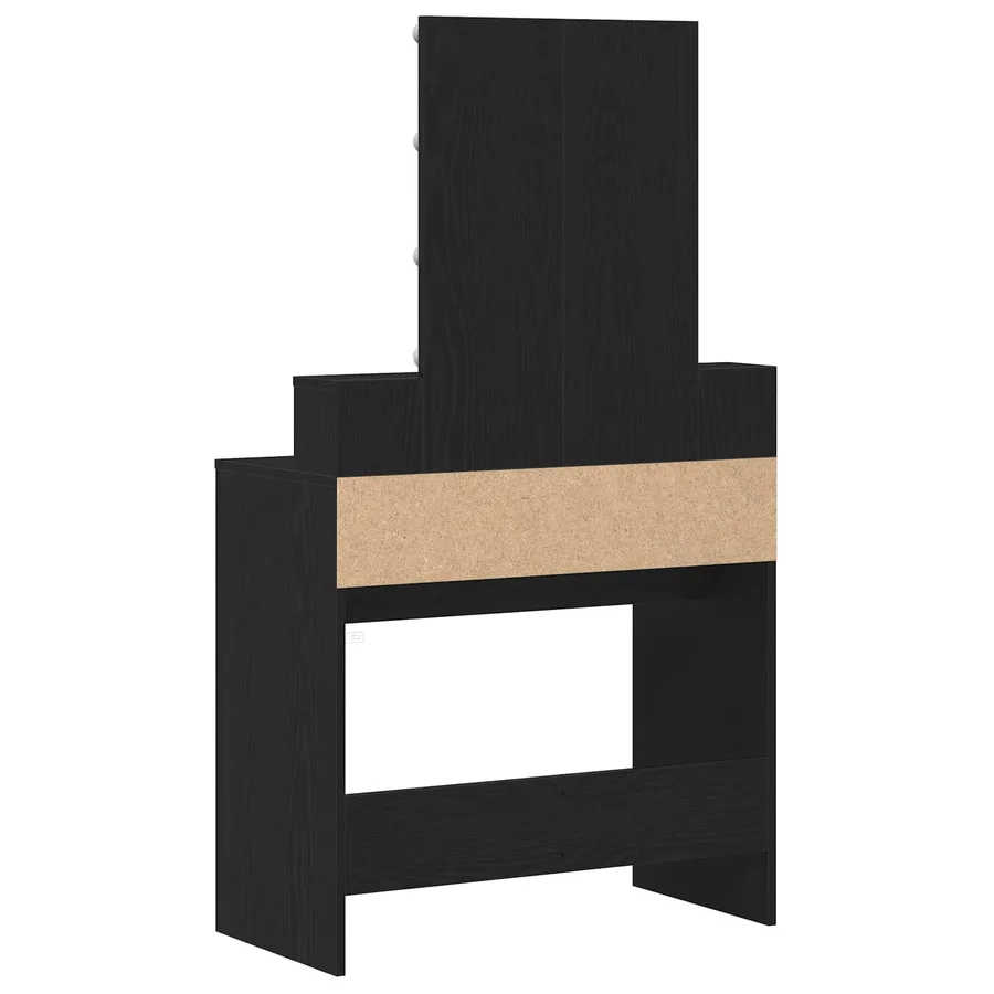 Coiffeuse Chêne noir 80 x 41 x 144,5 cm Bois d'ingénierie - 9
