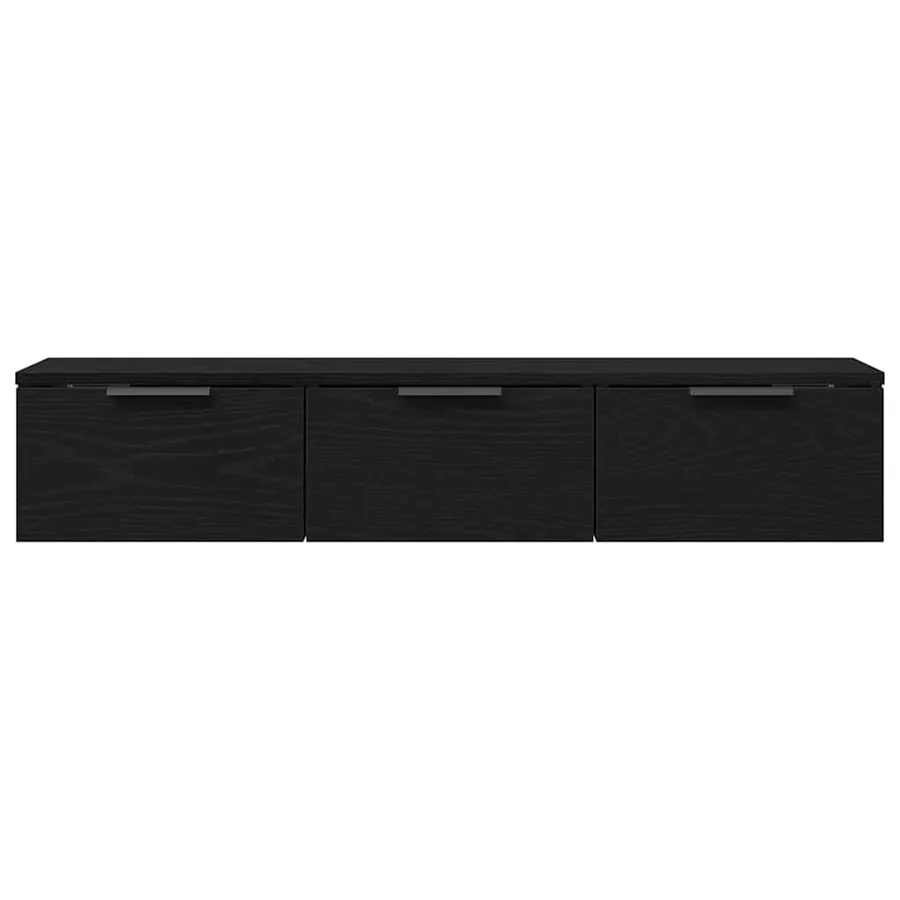 Meuble mural Chêne noir 102 x 30 x 20 cm Bois d'ingénierie - 7