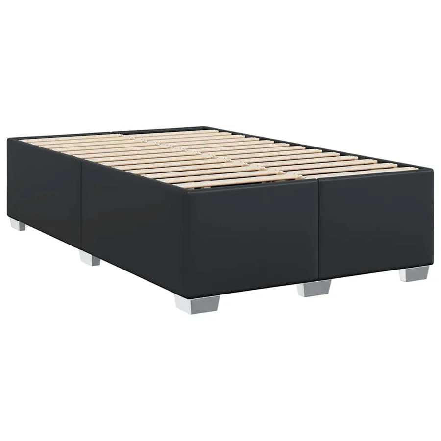 Cadre de lit sans matelas noir 137 x 190 cm similicuir - 3