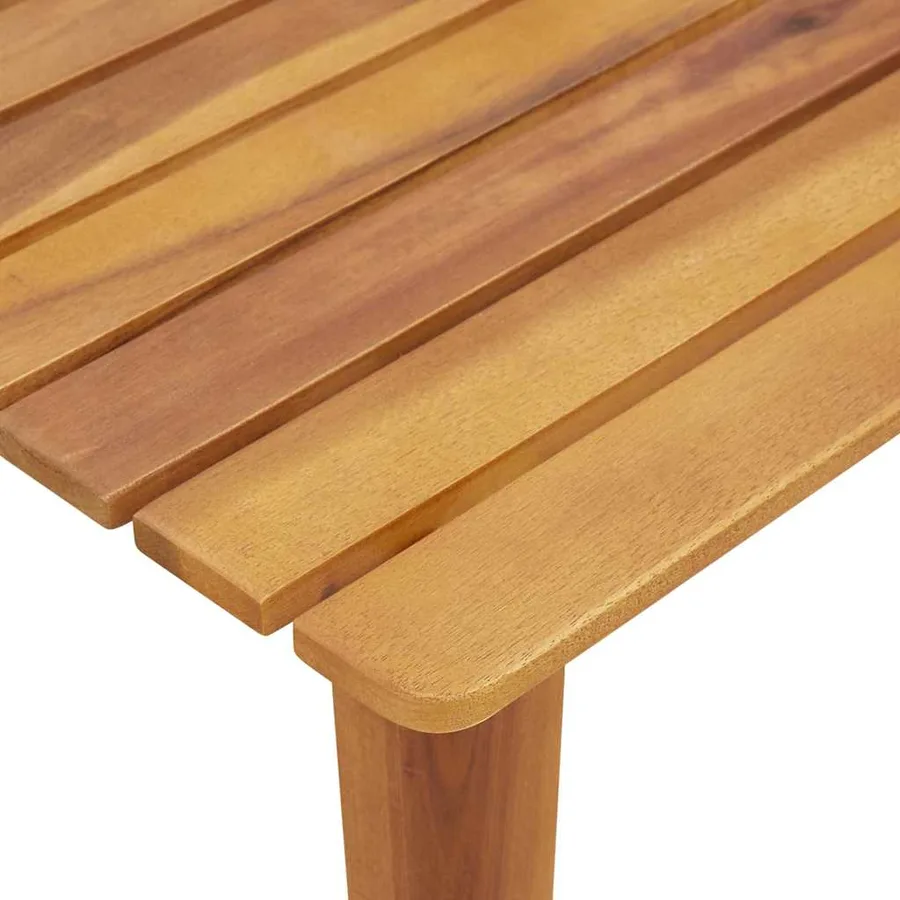 Chaises de jardin avec table 3 pcs Gris Bois d'Acacia Massif - 9