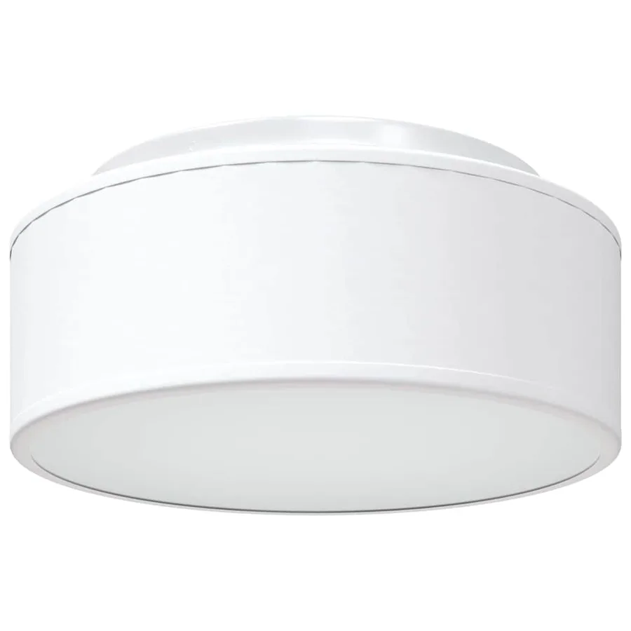 Lampe de plafond Blanc 30 x 30 x 13,5 cm tissu - 2