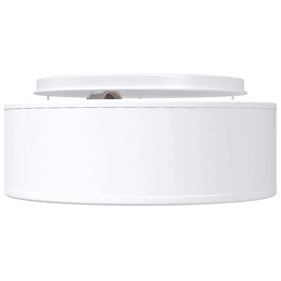 Lampe de plafond Blanc 30 x 30 x 13,5 cm tissu - 5