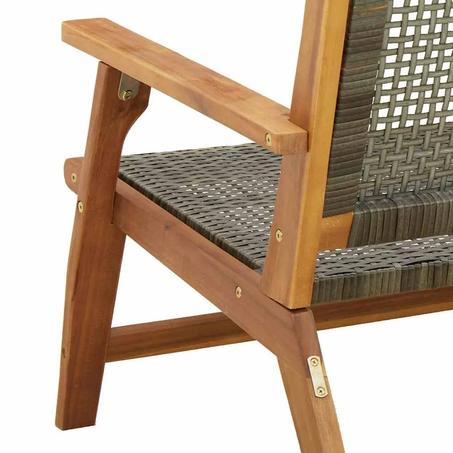 Mobilier de jardin 2 pcs Gris 67 x 78 x 73 cm - 10