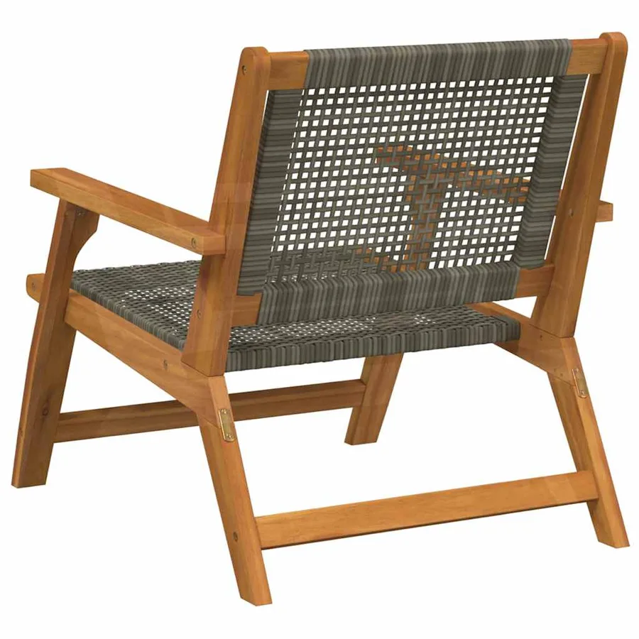 Mobilier de jardin 2 pcs Gris 67 x 78 x 73 cm - 5