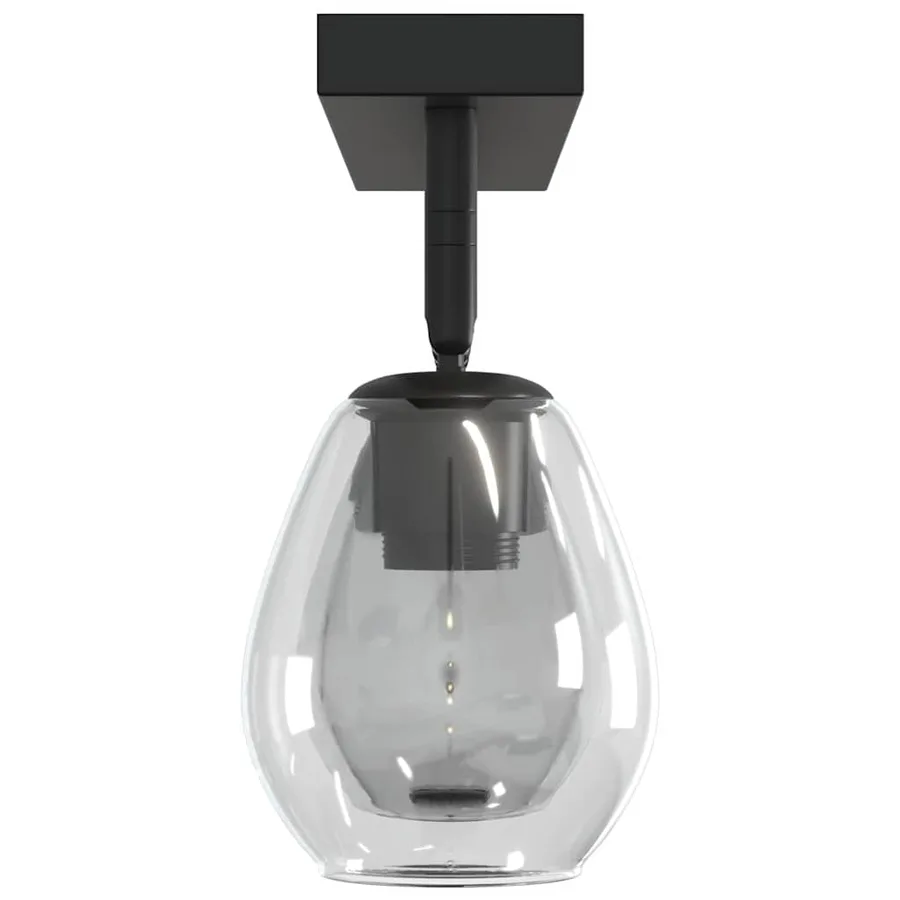 Spot de plafond Noir 54 x 13 x 26 cm Verre et métal - 7
