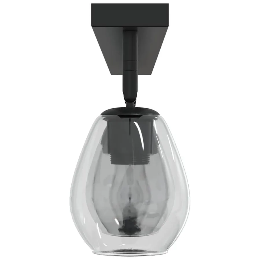 Spot de plafond Noir 110,5 x 13 x 26 cm Verre et métal - 7