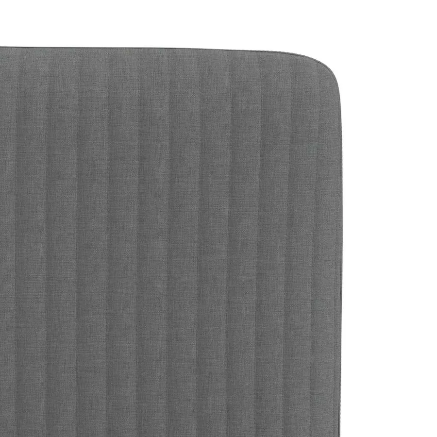 Chaises à manger lot de 4 gris foncé tissu - 7
