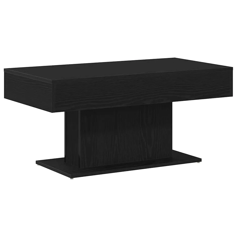 Table basse Chêne noir 96 x 50 x 45 cm Bois d'ingénierie - 2